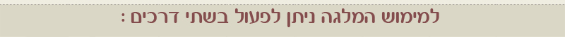מימוש המלגה